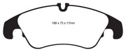 EBC Brakes DP32022C Redstuff Ceramic Low Dust Brake Pads - Truck Part Superstore