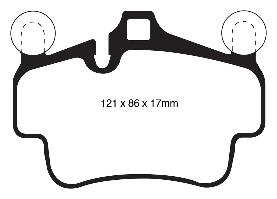 EBC Brakes DP32029C Redstuff Ceramic Low Dust Brake Pads - Truck Part Superstore