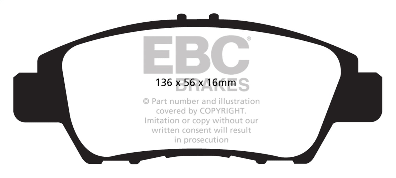 EBC Brakes DP32041C Redstuff Ceramic Low Dust Brake Pads - Truck Part Superstore