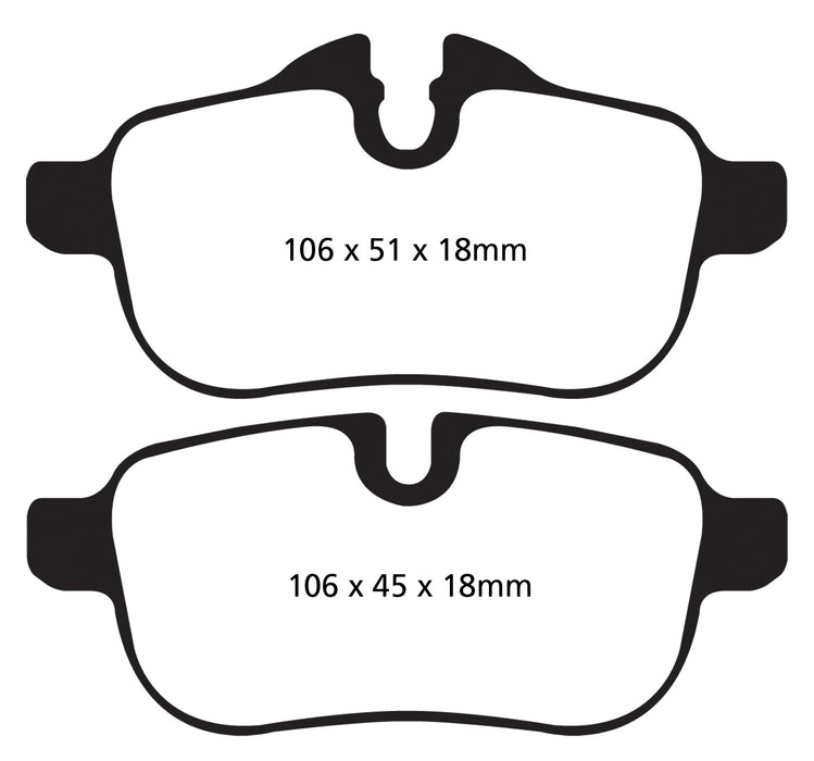 EBC Brakes DP32046C Redstuff Ceramic Low Dust Brake Pads - Truck Part Superstore