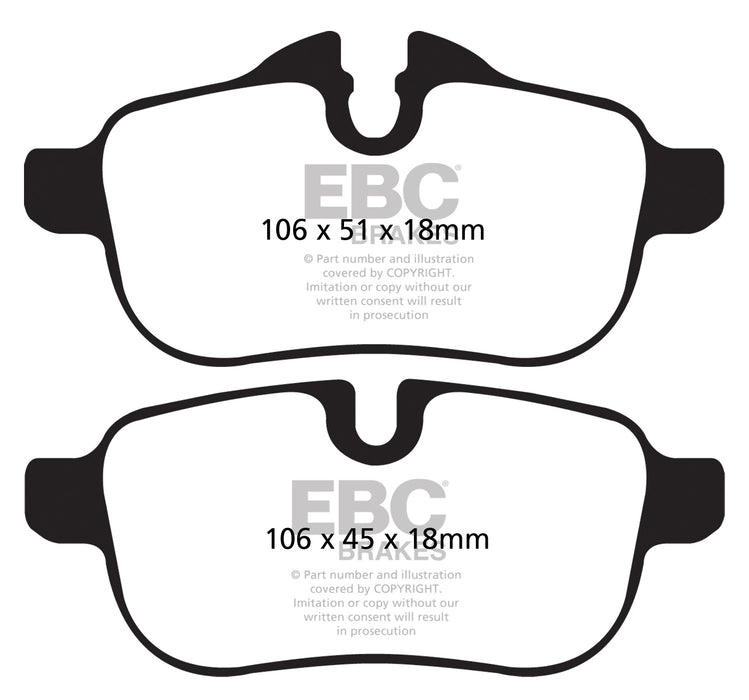 EBC Brakes DP32046C Redstuff Ceramic Low Dust Brake Pads - Truck Part Superstore