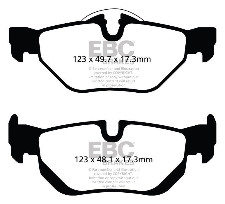 EBC Brakes DP32069C Redstuff Ceramic Low Dust Brake Pads - Truck Part Superstore