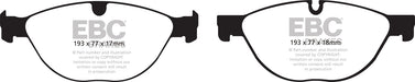 EBC Brakes DP32076C Redstuff Ceramic Low Dust Brake Pads - Truck Part Superstore