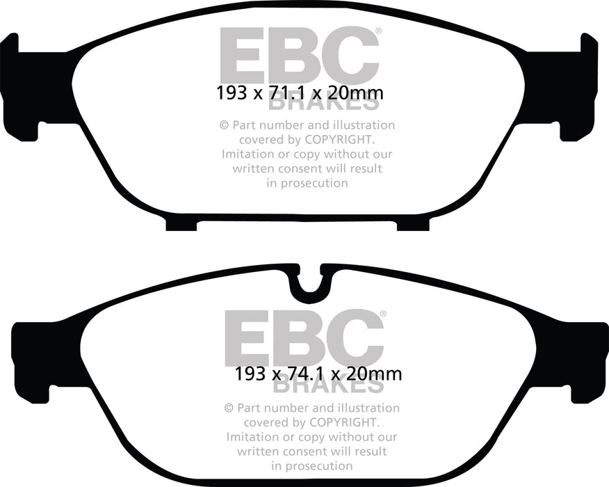 EBC Brakes DP32086C Redstuff Ceramic Low Dust Brake Pads - Truck Part Superstore