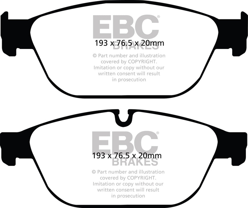 EBC Brakes DP32087C Redstuff Ceramic Low Dust Brake Pads; FMSI Pad No. D1546; - Truck Part Superstore