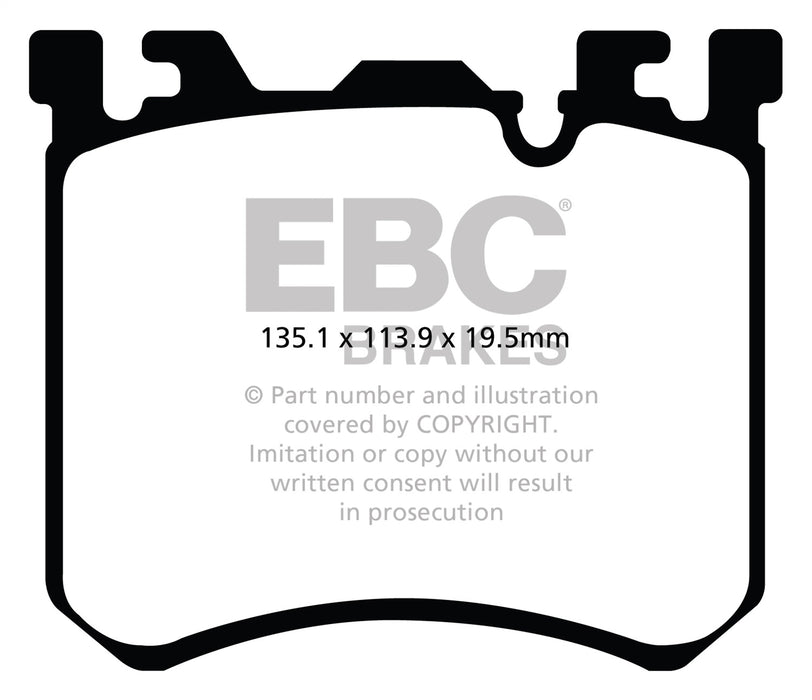 EBC Brakes DP32091C Redstuff Ceramic Low Dust Brake Pads; FMSI Pad No. D1429; - Truck Part Superstore