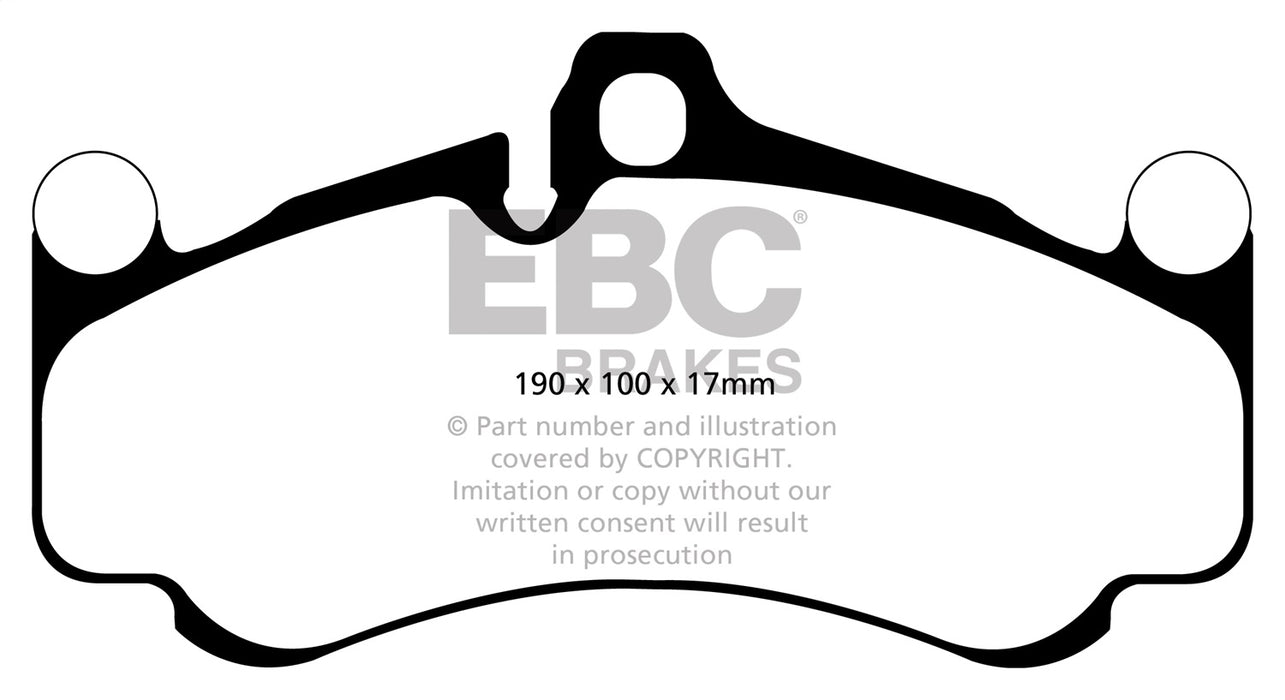 EBC Brakes DP32094C Redstuff Ceramic Low Dust Brake Pads; FMSI Pad No. D1431; - Truck Part Superstore