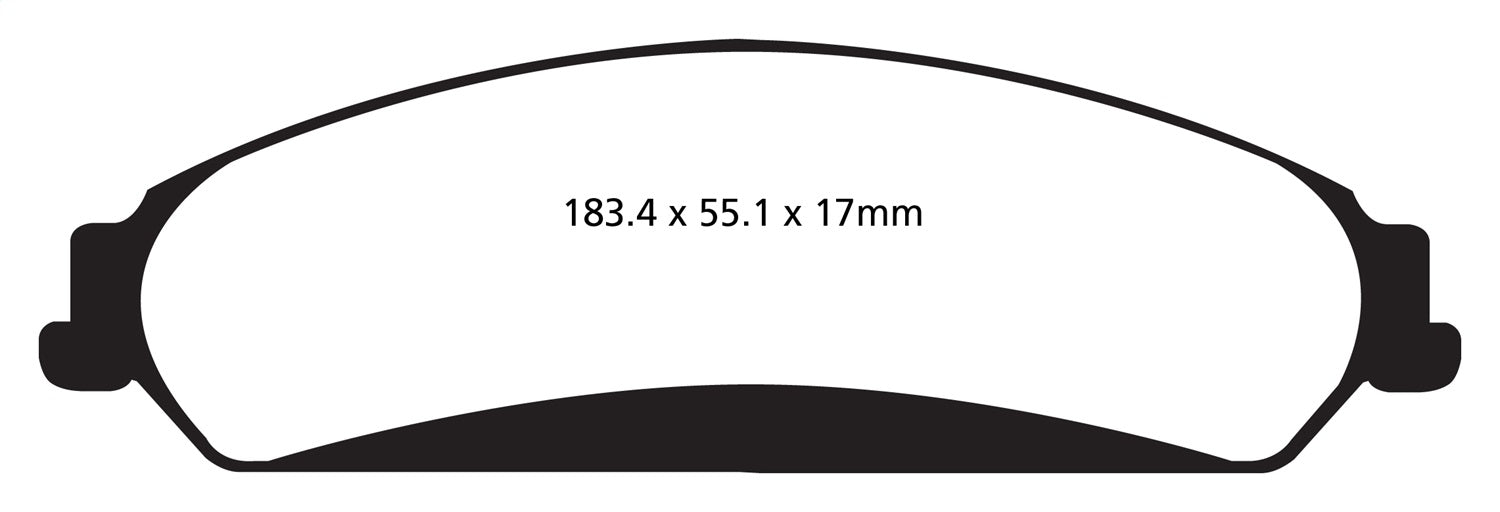 EBC Brakes DP32139C Redstuff Ceramic Low Dust Brake Pads - Truck Part Superstore