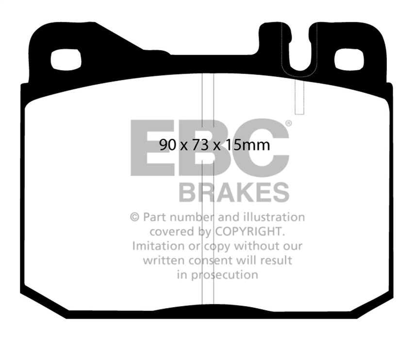 EBC Brakes DP3261C Redstuff Ceramic Low Dust Brake Pads - Truck Part Superstore