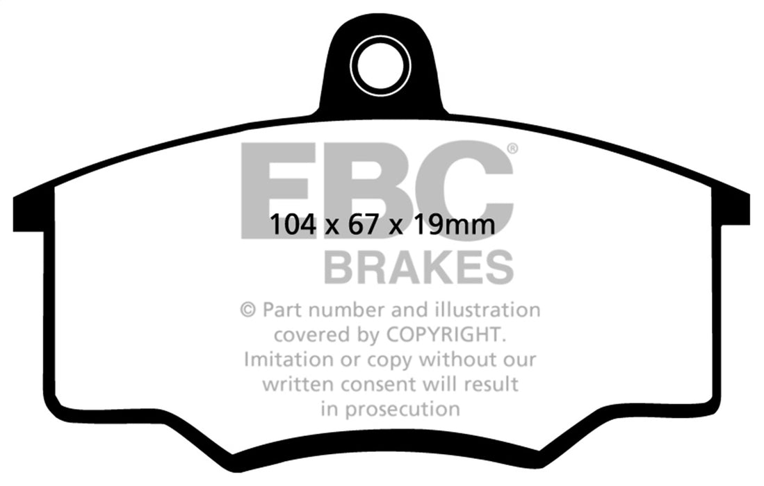 EBC Brakes DP3310C Redstuff Ceramic Low Dust Brake Pads - Truck Part Superstore