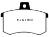 EBC Brakes DP3370C Redstuff Ceramic Low Dust Brake Pads - Truck Part Superstore