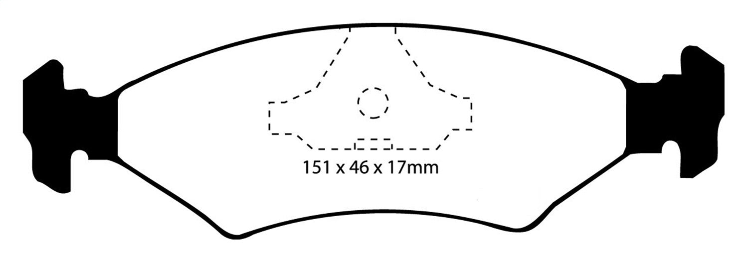 EBC Brakes DP3415C Redstuff Ceramic Low Dust Brake Pads; FMSI Pad No. D350; - Truck Part Superstore