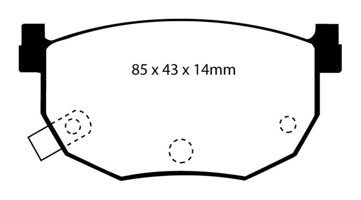 EBC Brakes DP3528C Redstuff Ceramic Low Dust Brake Pads; FMSI Pad No. D272; - Truck Part Superstore