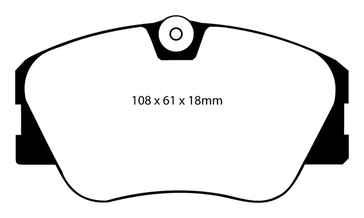 EBC Brakes DP3577C Redstuff Ceramic Low Dust Brake Pads - Truck Part Superstore