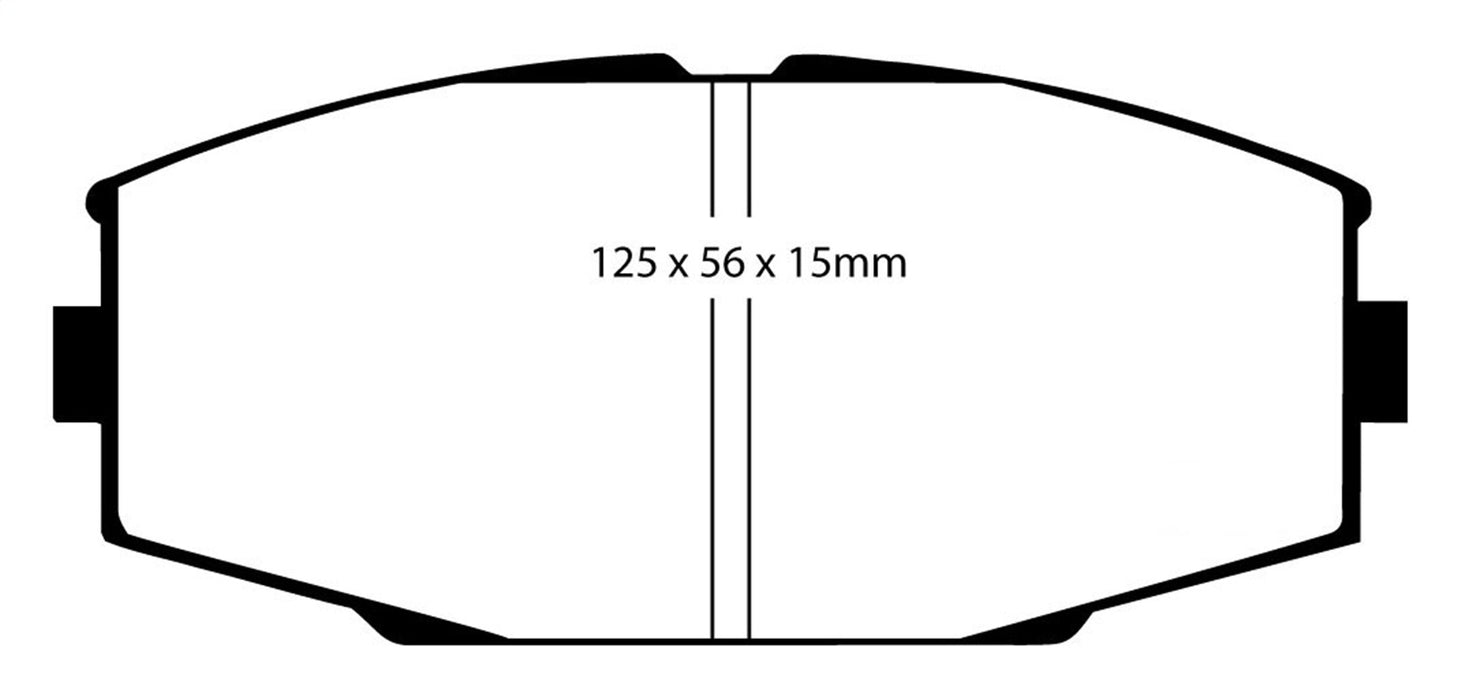 EBC Brakes DP3610C Redstuff Ceramic Low Dust Brake Pads; FMSI Pad No. D336; - Truck Part Superstore