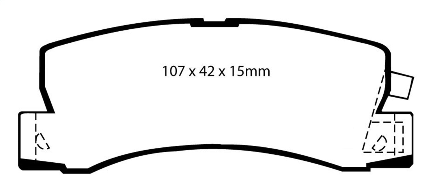 EBC Brakes DP3628C Redstuff Ceramic Low Dust Brake Pads; FMSI Pad No. D685; - Truck Part Superstore