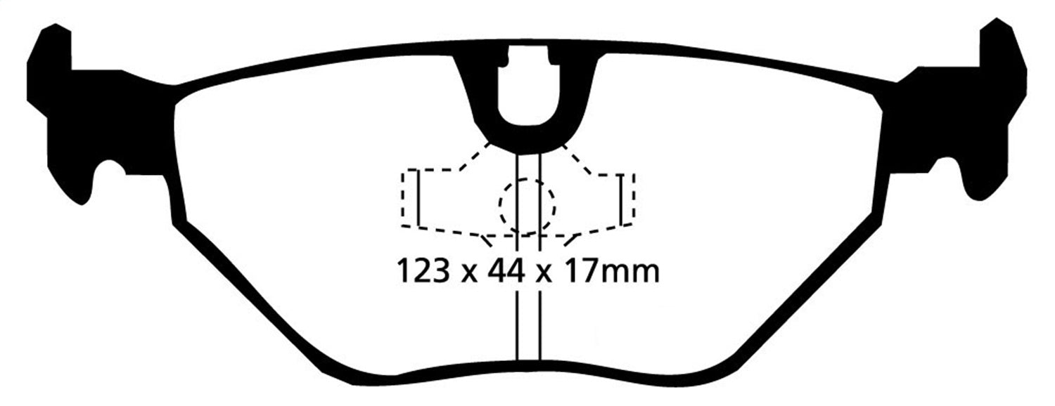 EBC Brakes DP3690C Redstuff Ceramic Low Dust Brake Pads - Truck Part Superstore
