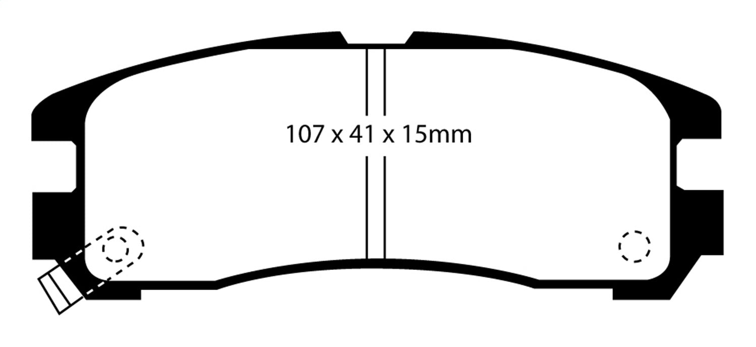 EBC Brakes DP3738C Redstuff Ceramic Low Dust Brake Pads - Truck Part Superstore