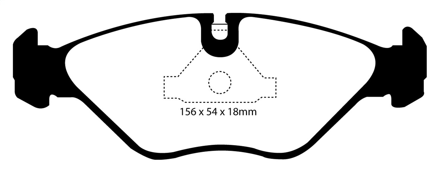 EBC Brakes DP3751C Redstuff Ceramic Low Dust Brake Pads - Truck Part Superstore
