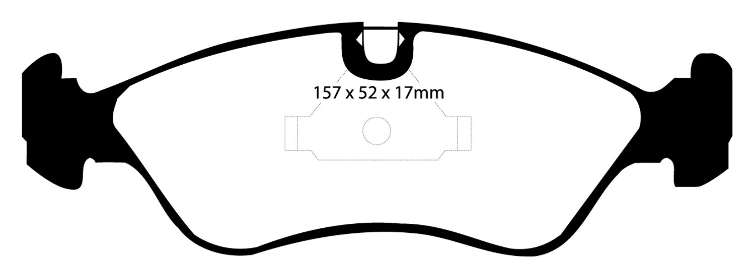 EBC Brakes DP3760C Low dust EBC Redstuff is a superb pad for fast street use - Truck Part Superstore