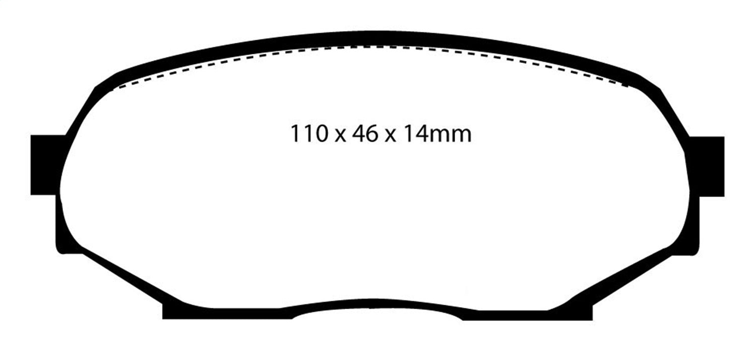 EBC Brakes DP3802C Redstuff Ceramic Low Dust Brake Pads; FMSI Pad No. D525; - Truck Part Superstore