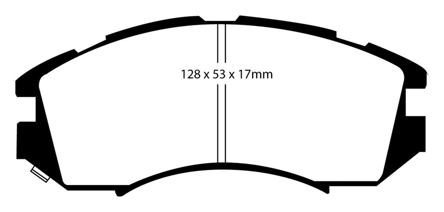 EBC Brakes DP3819C Redstuff Ceramic Low Dust Brake Pads - Truck Part Superstore