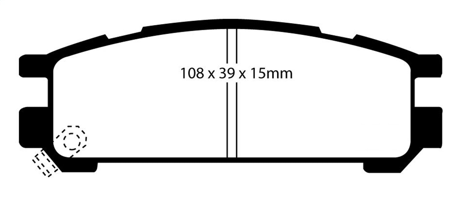 EBC Brakes DP3821C Redstuff Ceramic Low Dust Brake Pads - Truck Part Superstore