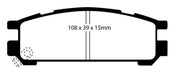 EBC Brakes DP3821C Redstuff Ceramic Low Dust Brake Pads - Truck Part Superstore