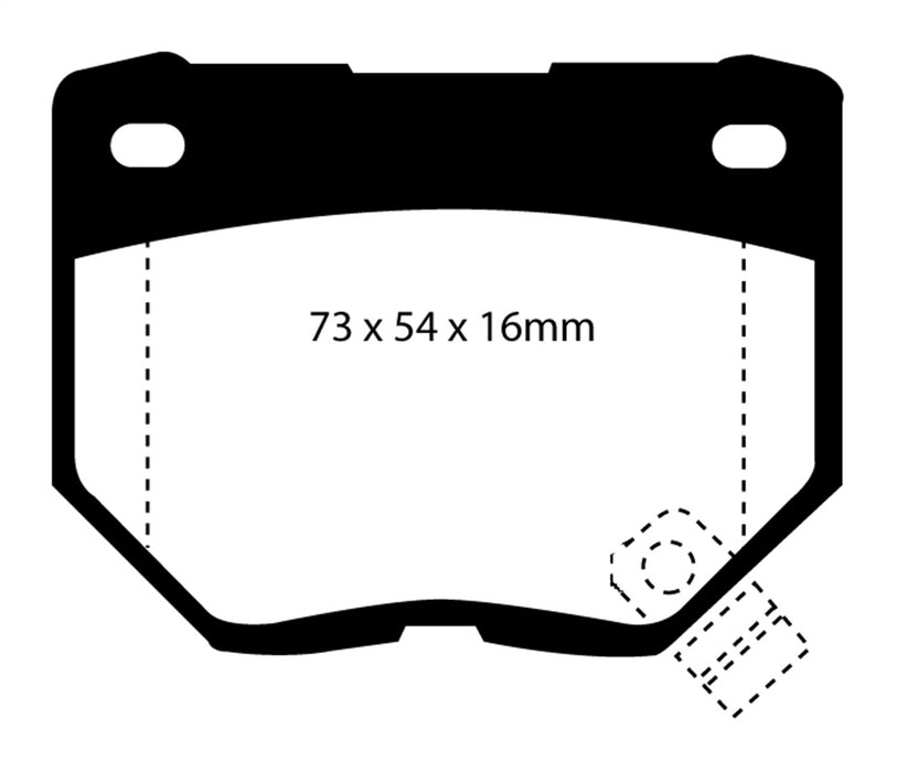 EBC Brakes DP3826C Redstuff Ceramic Low Dust Brake Pads - Truck Part Superstore