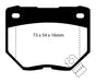 EBC Brakes DP3826C Redstuff Ceramic Low Dust Brake Pads - Truck Part Superstore