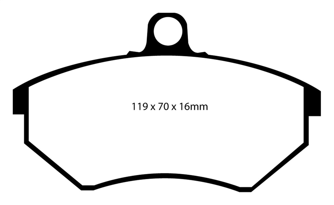 EBC Brakes DP3841C Redstuff Ceramic Low Dust Brake Pads - Truck Part Superstore