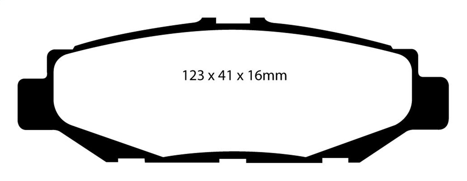 EBC Brakes DP3848C Redstuff Ceramic Low Dust Brake Pads; FMSI Pad No. D572; - Truck Part Superstore