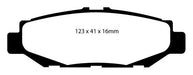 EBC Brakes DP3848C Redstuff Ceramic Low Dust Brake Pads; FMSI Pad No. D572; - Truck Part Superstore