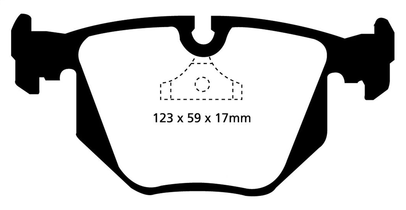 EBC Brakes DP3871C Redstuff Ceramic Low Dust Brake Pads; FMSI Pad No. D548; - Truck Part Superstore