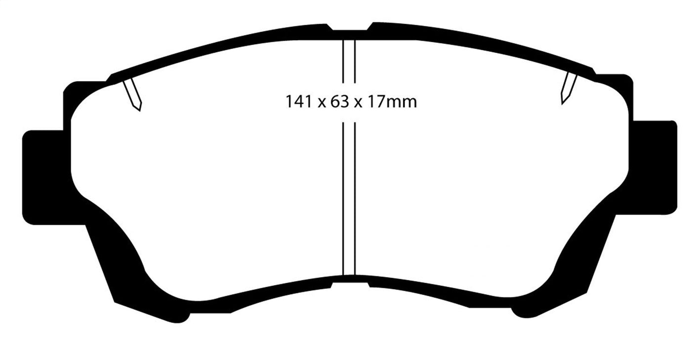 EBC Brakes DP3874C Redstuff Ceramic Low Dust Brake Pads - Truck Part Superstore