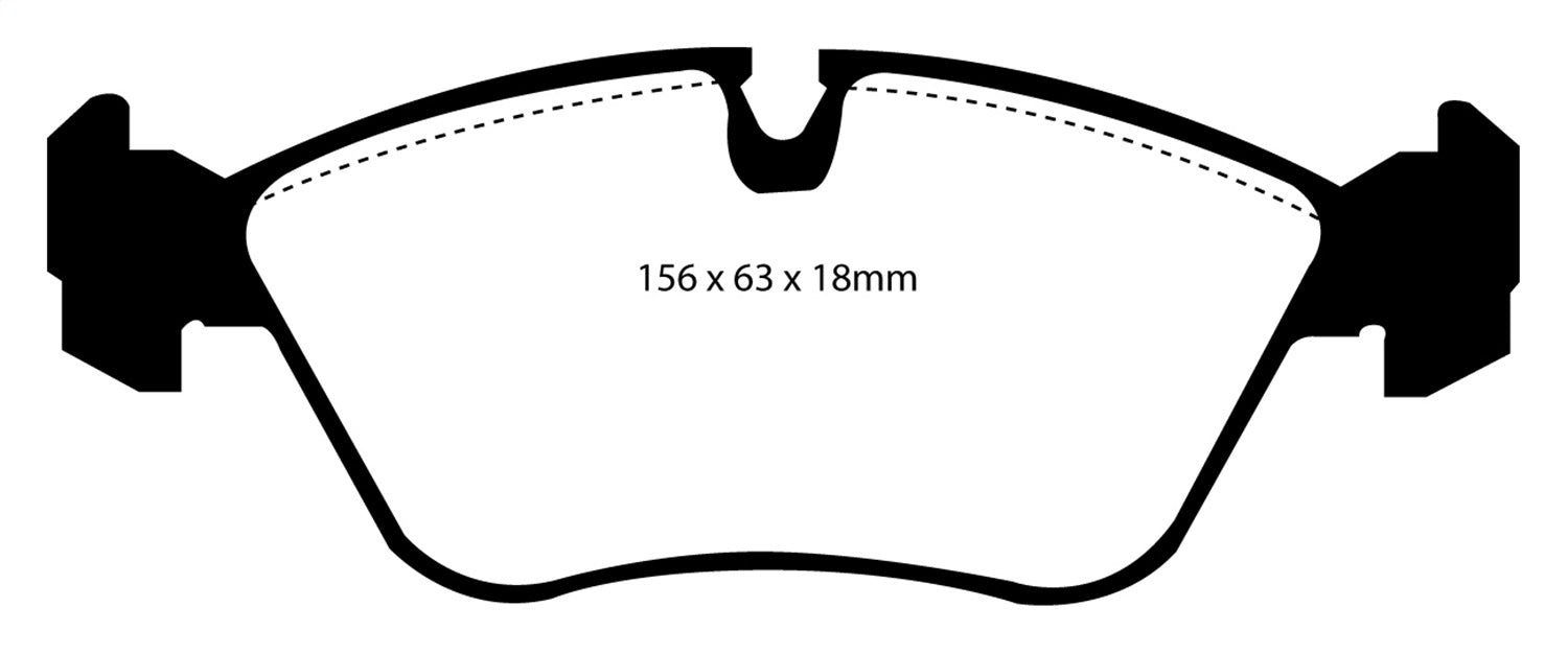 EBC Brakes DP3880C Redstuff Ceramic Low Dust Brake Pads - Truck Part Superstore