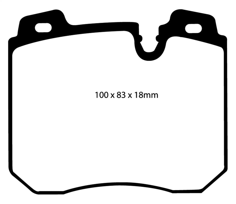 EBC Brakes DP3886C Redstuff Ceramic Low Dust Brake Pads - Truck Part Superstore