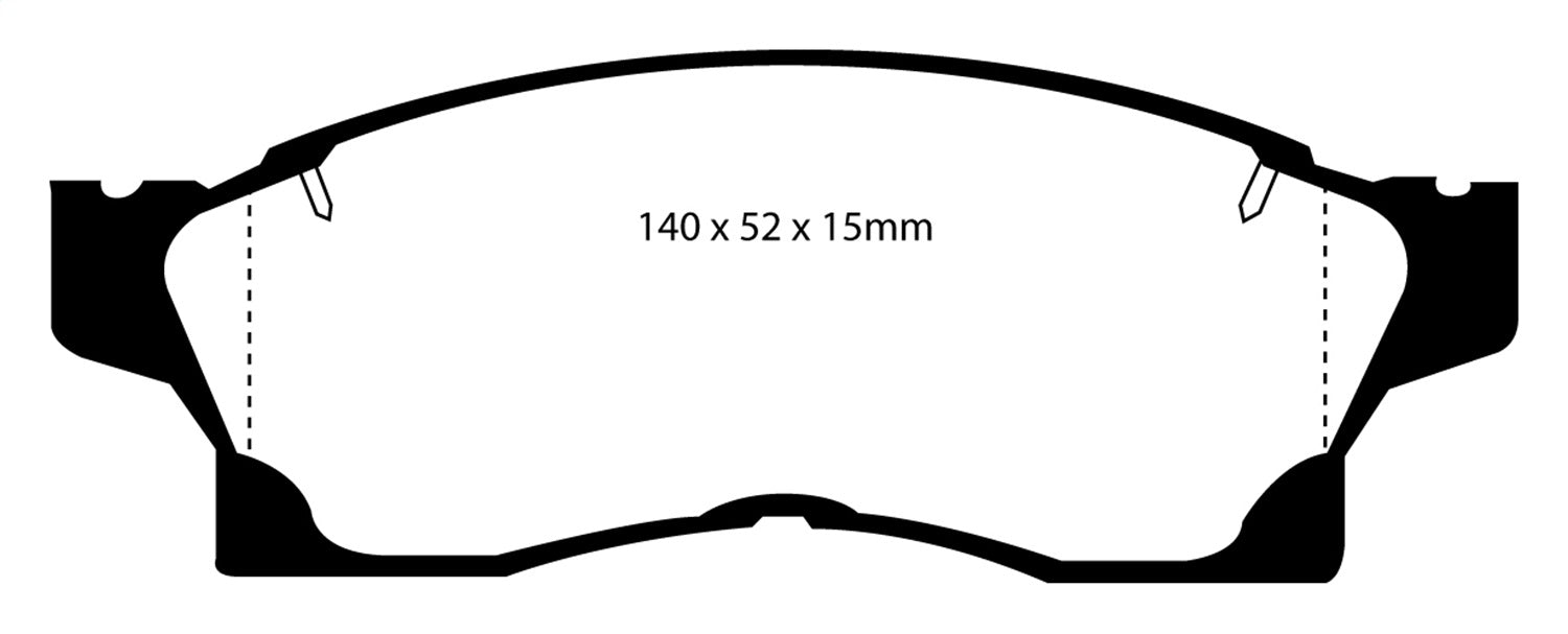 EBC Brakes DP3936C Redstuff Ceramic Low Dust Brake Pads - Truck Part Superstore