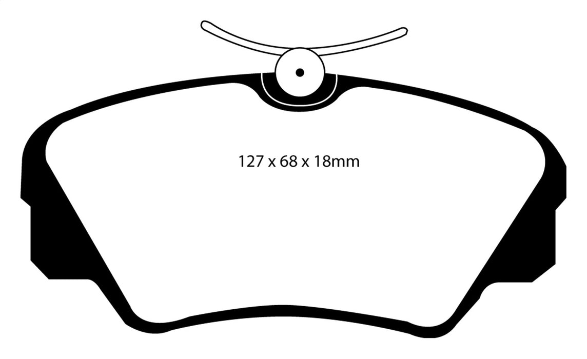 EBC Brakes DP3937C Redstuff Ceramic Low Dust Brake Pads - Truck Part Superstore