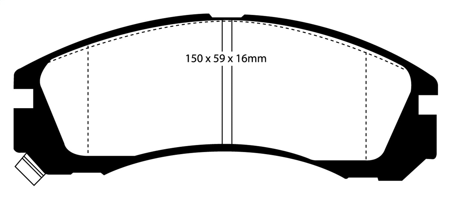EBC Brakes DP3954C Redstuff Ceramic Low Dust Brake Pads; FMSI Pad No. D530; - Truck Part Superstore
