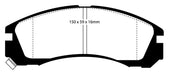 EBC Brakes DP3954C Redstuff Ceramic Low Dust Brake Pads; FMSI Pad No. D530; - Truck Part Superstore