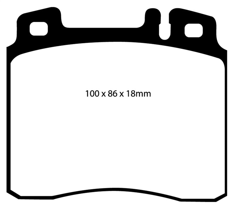 EBC Brakes DP3963C Redstuff Ceramic Low Dust Brake Pads - Truck Part Superstore