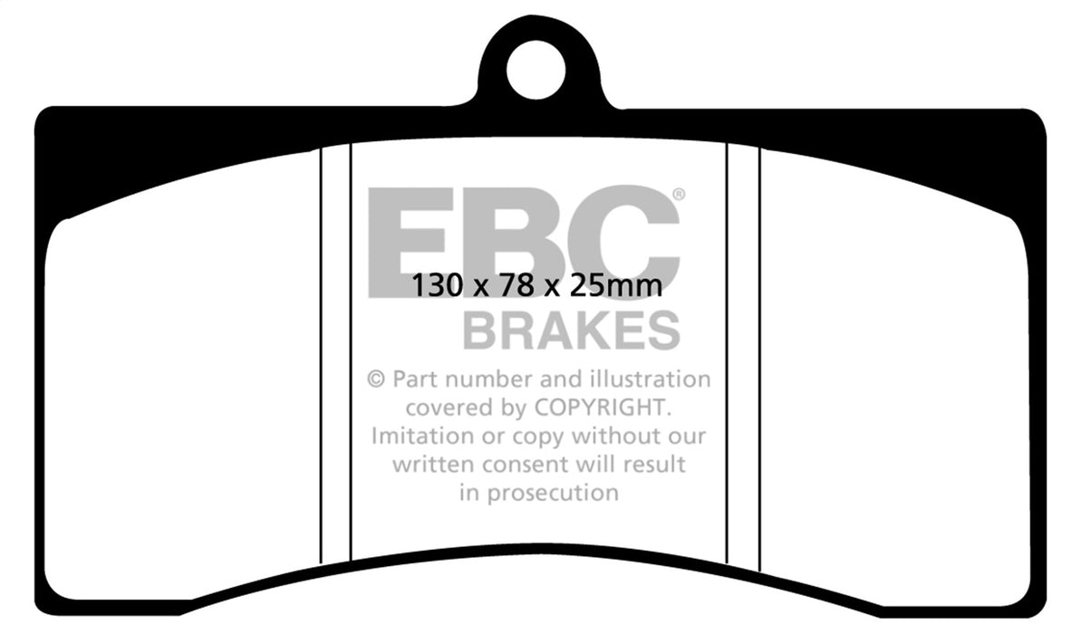EBC Brakes DP4011R Yellowstuff Street And Track Brake Pads; FMSI Pad No. D1168; - Truck Part Superstore