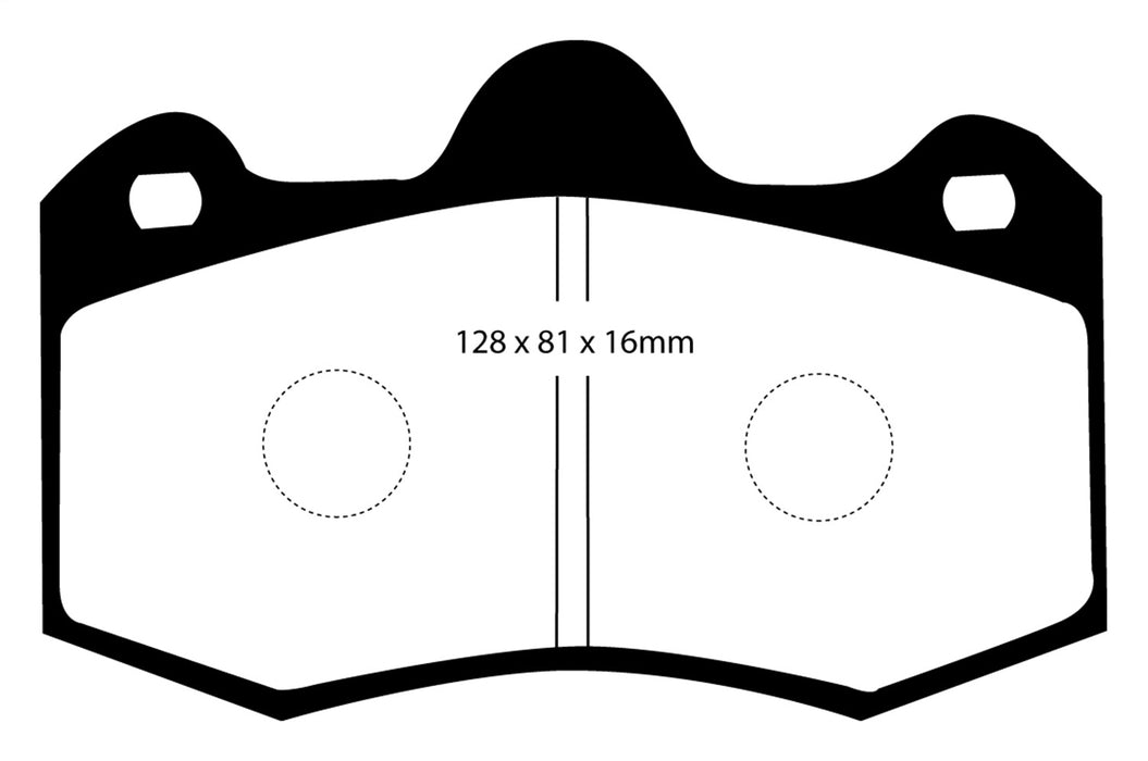 EBC Brakes DP4036R Yellowstuff Street And Track Brake Pads - Truck Part Superstore