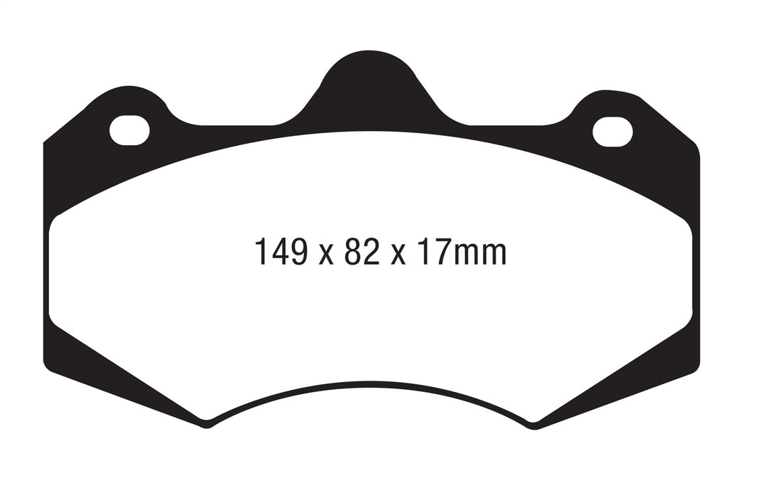 EBC Brakes DP4062R Yellowstuff Street And Track Brake Pads; - Truck Part Superstore