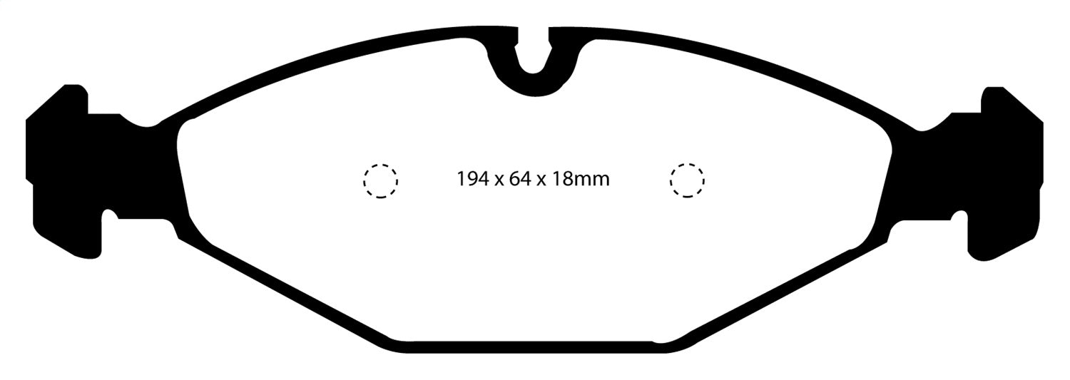 EBC Brakes DP41009R Yellowstuff Street And Track Brake Pads - Truck Part Superstore