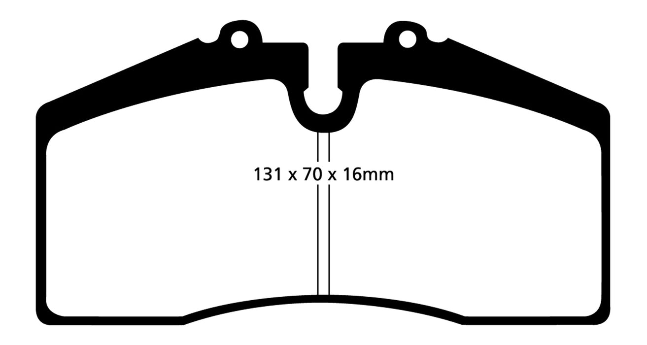 EBC Brakes DP41014R Yellowstuff Street And Track Brake Pads; FMSI Pad No. D447; - Truck Part Superstore