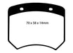 EBC Brakes DP4102R Yellowstuff Street And Track Brake Pads; FMSI Pad No. D005; - Truck Part Superstore