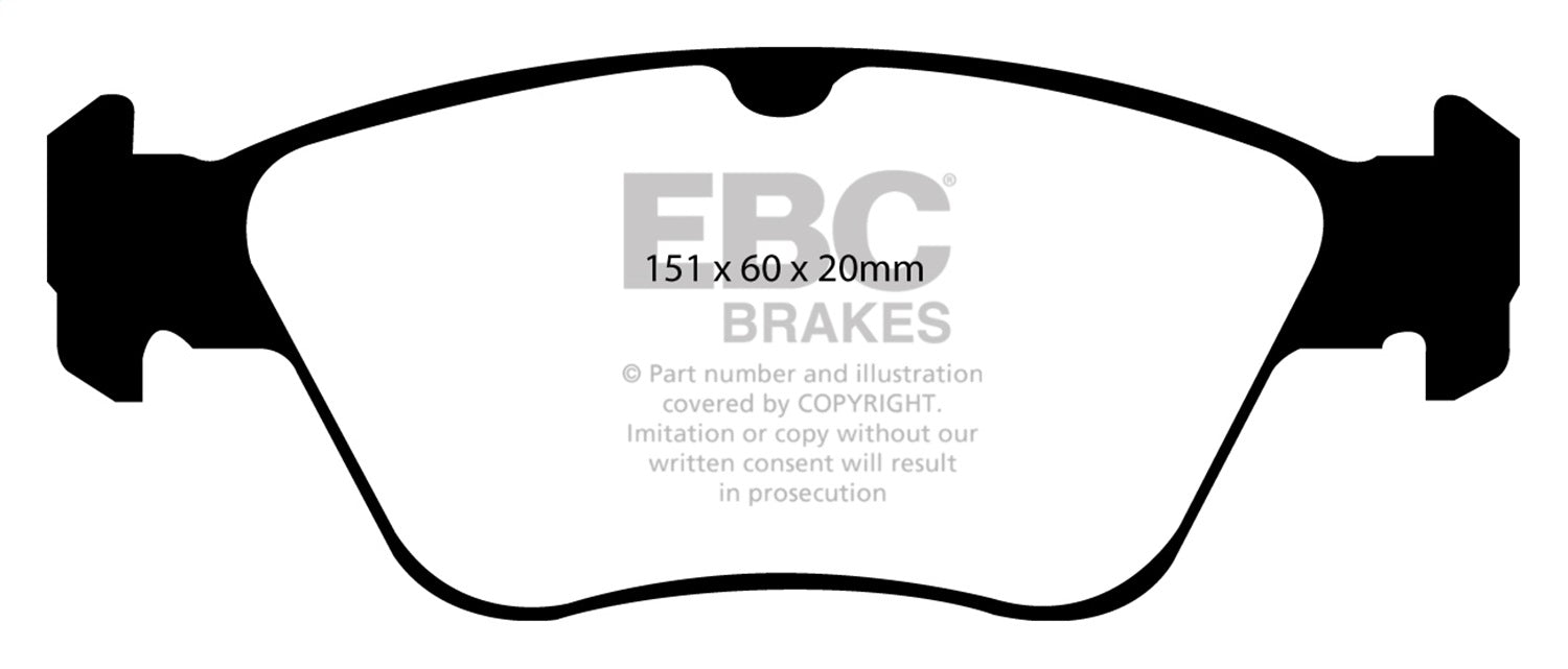 EBC Brakes DP41055R Yellowstuff Street And Track Brake Pads - Truck Part Superstore