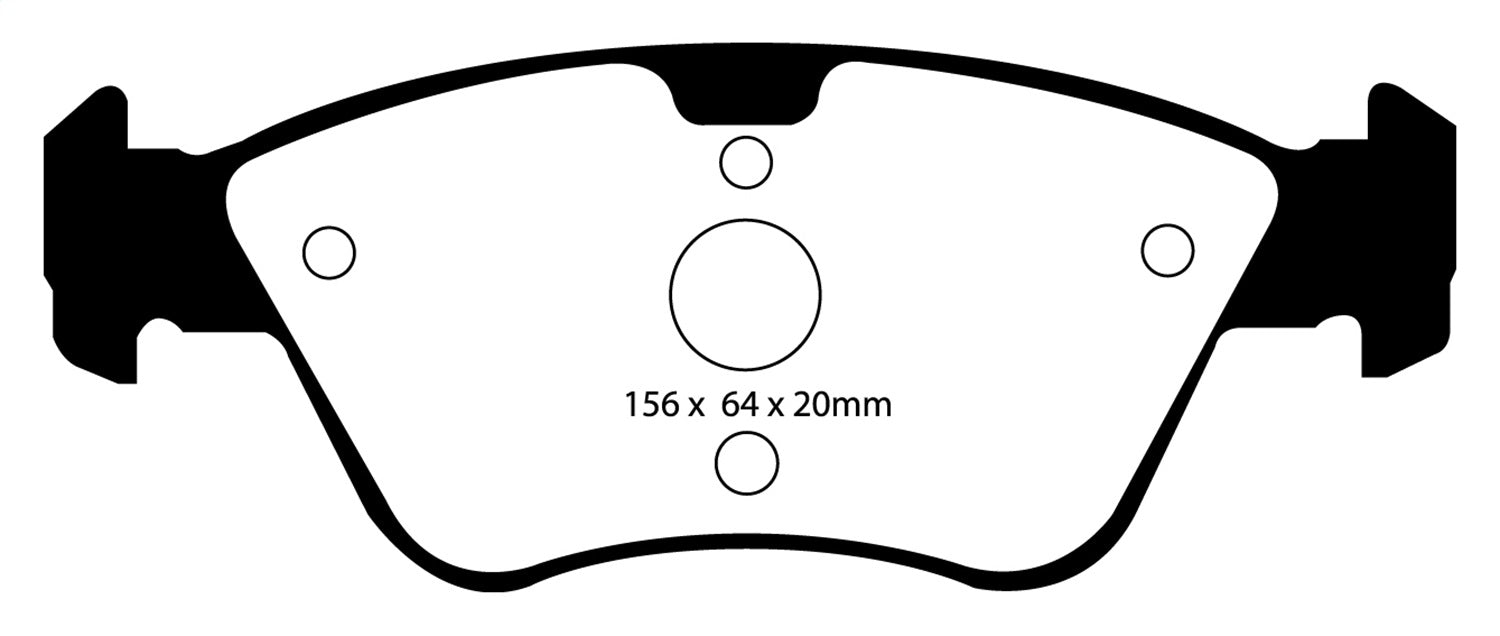 EBC Brakes DP41075R Yellowstuff Street And Track Brake Pads - Truck Part Superstore